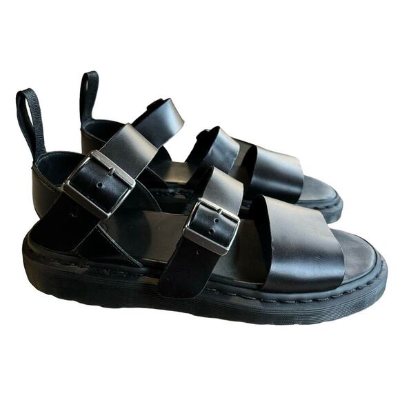 Dr. Martens GRYPHON BRANDO LEATHER
GLADIATOR SANDALS Black Size 12 women’s - Picture 5 of 12